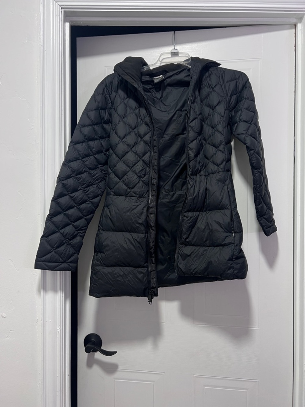 The North Face Black Quilted Hooded Puffer Jacket